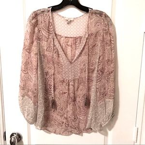 Joie Acerila Peasant Top Size XS